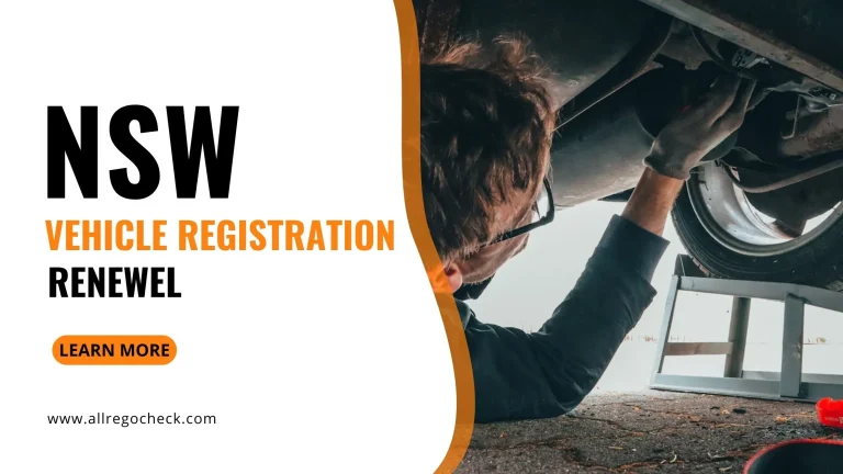 NSW vehicle registration renewal