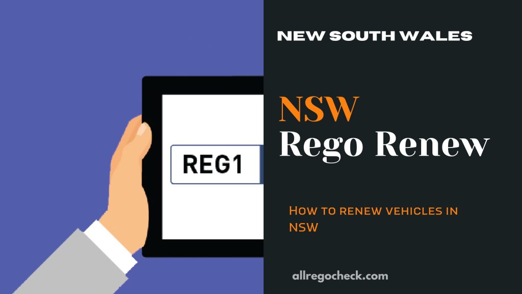 Renew NSW Rego