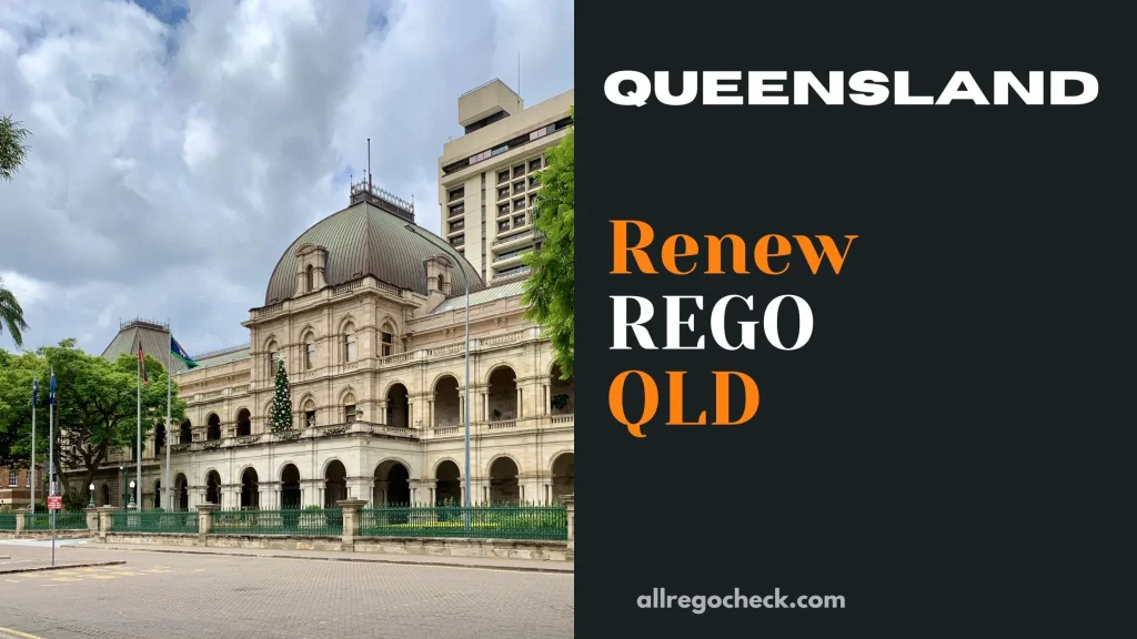 Queensland Rego Renewal