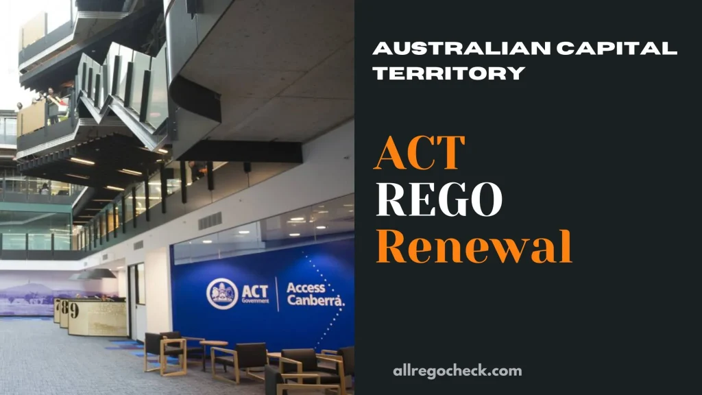 act rego renewal online