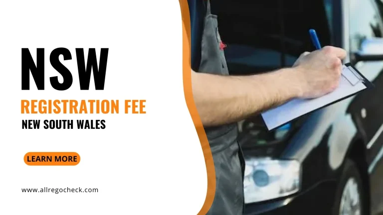 NSW Registration Fee