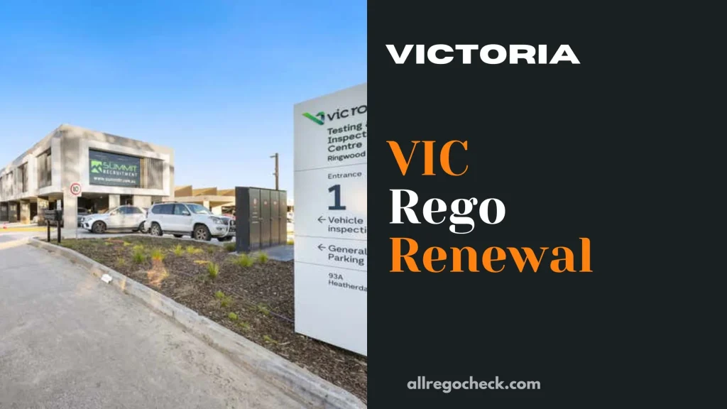 Victoria Registration Renew