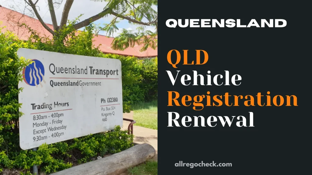 Qld Registration Renewal